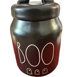 Rae Dunn Black Medium Size Canister